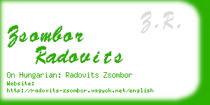 zsombor radovits business card